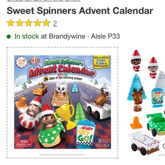 ELF ON THE SHELF ELF PETS ADVENT CALENDAR NEW 24 PCS FUN CARS CHRISTMAS 🎄HOLIDAY - Picture 1 of 14